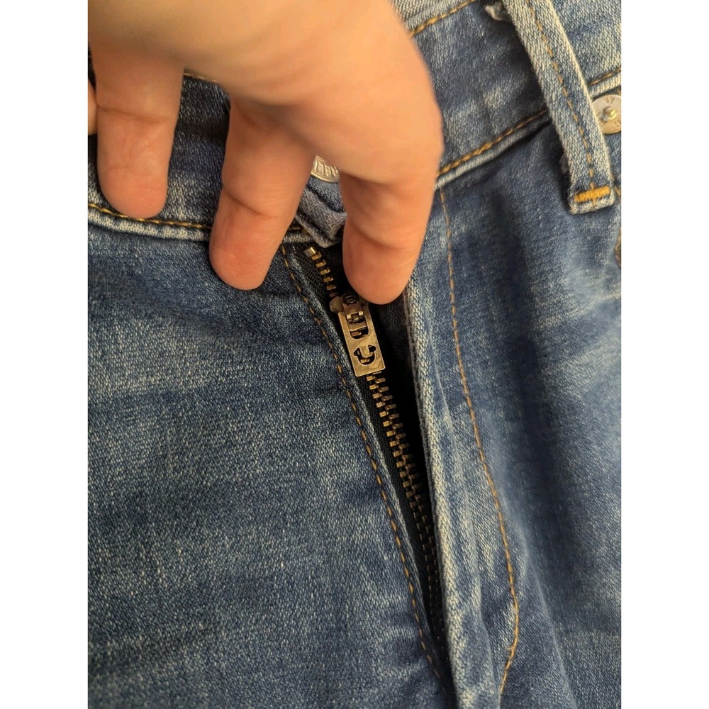 True Religion Jeans Womens 27 Jennie Curvy Mid Rise Super Skinny Blue‎ Stretch - Picture 9 of 15